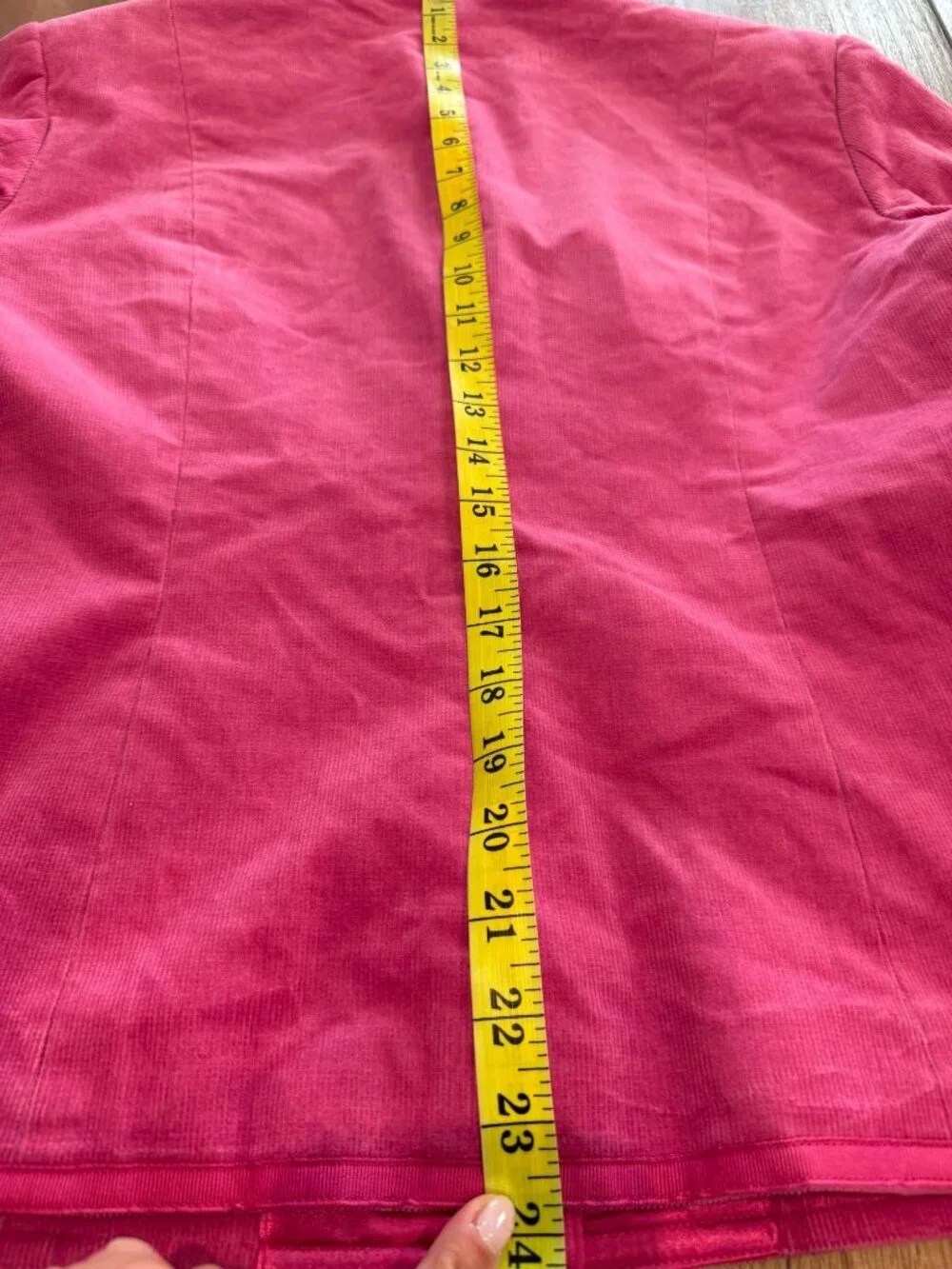Style & Co. Pink Corduroy Stretch Jacket - Size 14